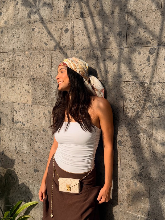 Amanda Rawles liburan di Bali