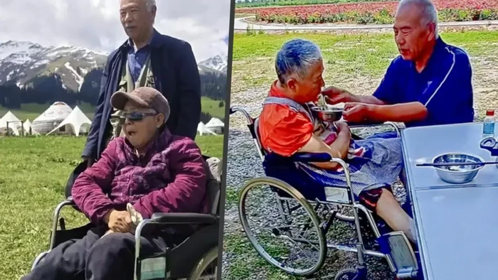 Liu Peijin dan istrinya