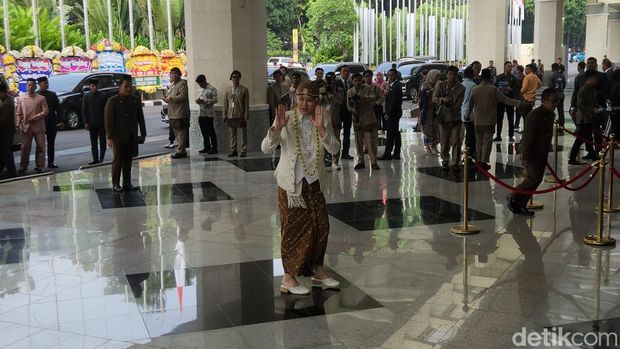 Penikahan Sekretaris Pribadi (Sespri) Presiden Prabowo Subianto, Rizky Irmansyah. (Adrial.detikcom
