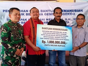 Penasihat Kapolri Andi Gani Galang Rp 1 Miliar untuk Korban Gempa Nagekeo NTT