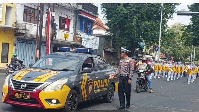 Polisi amankan gerak jalan di Banyuwangi yang sempat ricuh