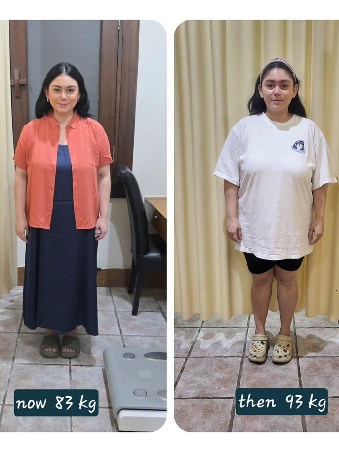 Usaha Thalita Latief menurunkan berat badan.