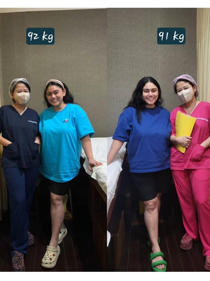 Usaha Thalita Latief menurunkan berat badan.