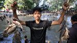 Grobyak Ikan Sumber Gundi, Tradisi Tahunan Warga Kediri Jaga Mata Air