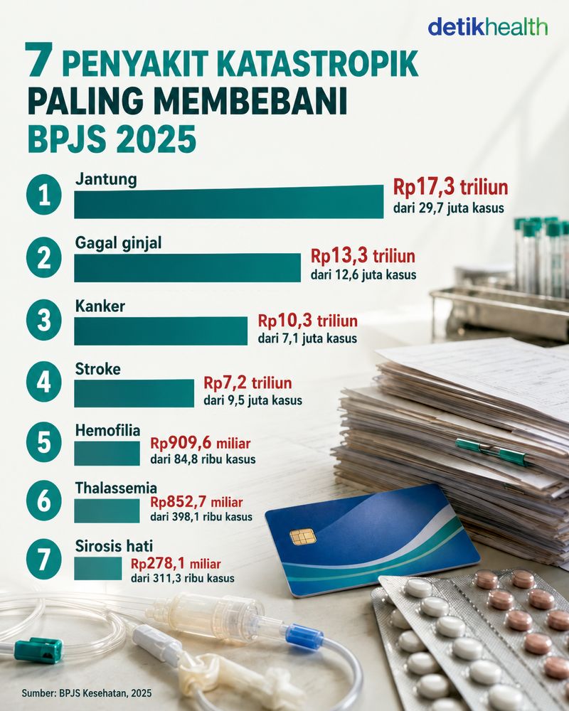 7 penyakit katastropik paling membebani bpjs 2025
