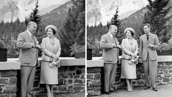 Perdana Menteri Kanada, William Lyon Mackenzie King, memiliki foto dirinya bersama Raja George VI dan Ratu Elizabeth yang diambil saat kunjungan mereka ke Kanada pada tahun 1939. King menyukai foto tersebut namun ingin tampil berdua saja dengan sang Ratu. Oleh karena itu, ia meminta agar sosok Raja George VI dihapus dari foto tersebut. Versi yang kemudian dipublikasikan hanya menampilkan King dan Ratu Elizabeth, sehingga menciptakan kesan momen yang lebih intim. Foto: National Film Board of Canada via Bored Panda