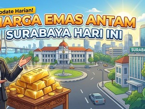 Harga Emas Antam Hari Ini Turun Lagi, 1 Gram Rp 2.610.000