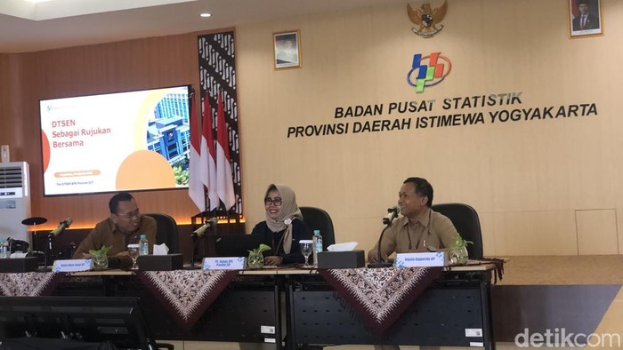 Jumpa pers di kantor BPS DIY, Senin (24/8/2026).
