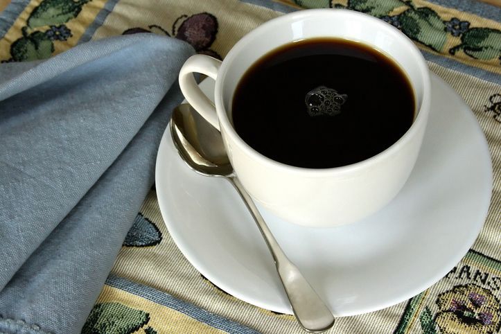 Kopi hitam. Ilustrasi