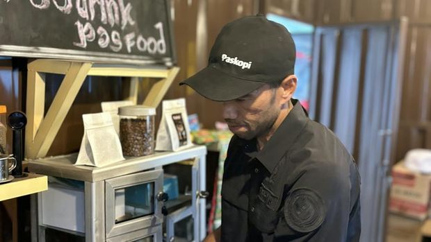 Narapidana kasus tindak pidana perdagangan orang (TPPO), Amir (48), salah satu pelopor produk kopi kemasan dengan merek dagang Paskopi.