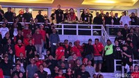 Ketua Umum PDI Perjuangan (PDIP) Megawati Soekarnoputri menonton langsung pertandingan final Soekarno Cup 2026 di Stadion Gelora Bung Tomo Surabaya, Senin (24/8/2026) malam. Megawati didampingi putranya Prananda Prabowo.