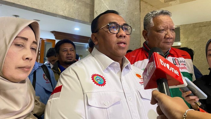 Presiden Konfederasi Serikat Pekerja Seluruh Indonesia (KSPSI), Andi Gani Nena Wea,