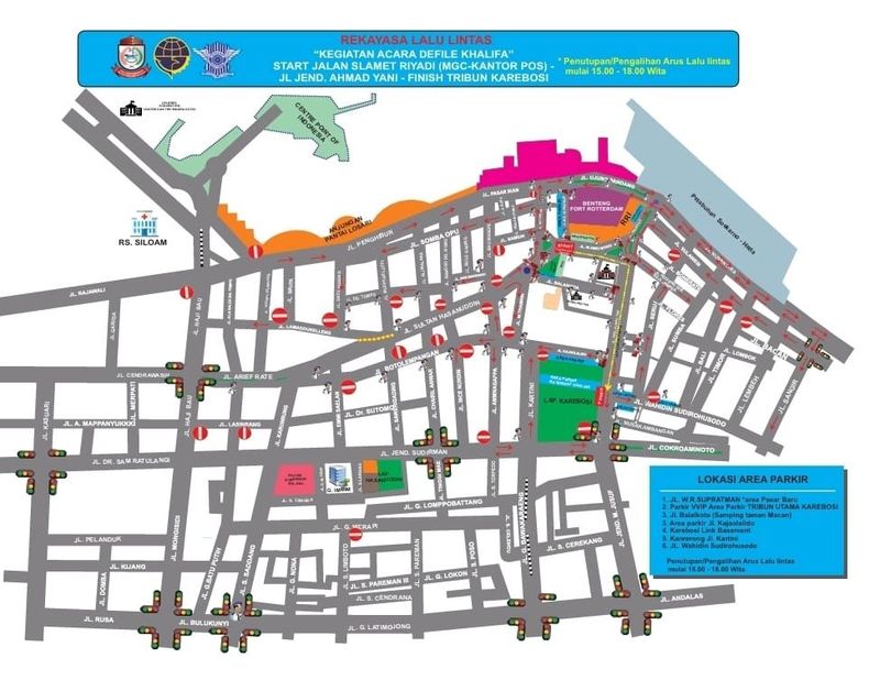 Rekayasa Lalu Lintas Makassar Defile MTQ Korpri 2026