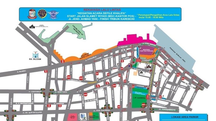 Rekayasa Lalu Lintas Makassar Defile MTQ Korpri 2026