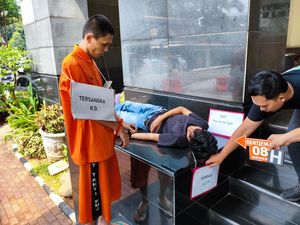 Terungkap Kejinya Rahmat Dimas Bunuh Ojol Tidur dari Reka Ulang