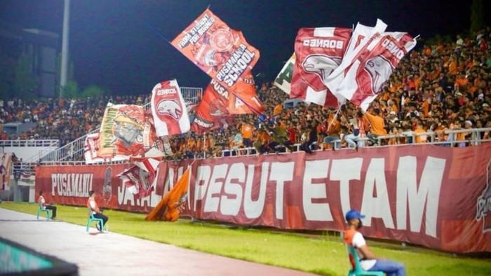 Suporter Borneo FC, Pusamania. (Istimewa/Dok Pusamania)