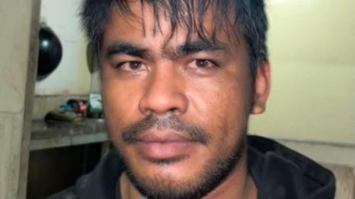 Tampang pelaku penganiayaan mantan istri di Palopo.