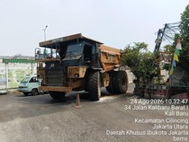 Truk Tambang Mogok Keluarkan Asap dan Api di Cilincing, Lalin Sempat Macet