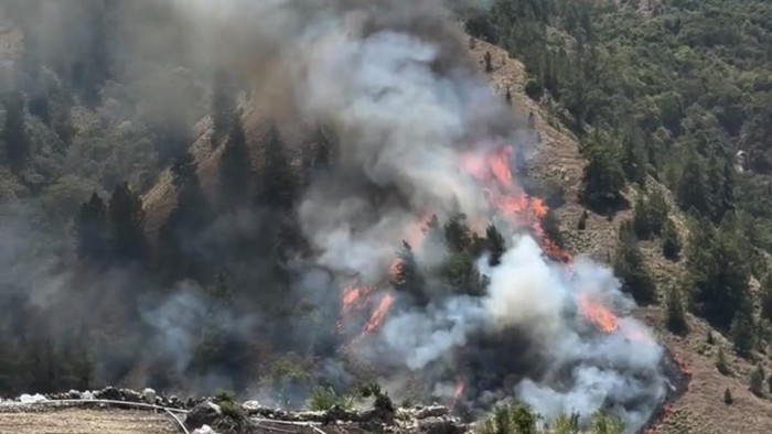 BPBD Kabupaten Enrekang, mengonfirmasi adanya titik baru yang terbakar di kawasan Gunung Nona.