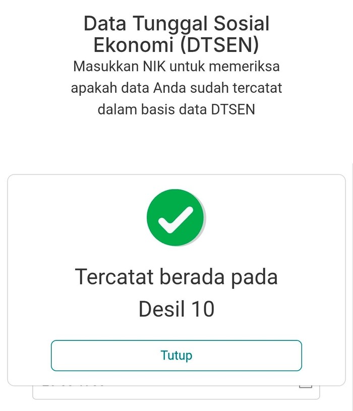 Desil warga Ponorogo yang tak sesuai kondisi ekonomi