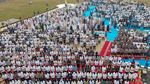 Di Tengah Kabut Asap, Umat Islam Palembang Gelar Salat Meminta Hujan
