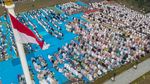 Di Tengah Kabut Asap, Umat Islam Palembang Gelar Salat Meminta Hujan