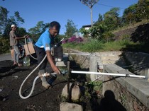 Embung Tadah Hujan Jadi Andalan Warga Lereng Gunung Merapi Saat Kemarau