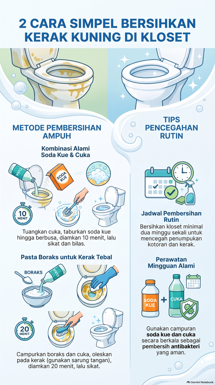 Infografis Kerak Kuning di Kloset