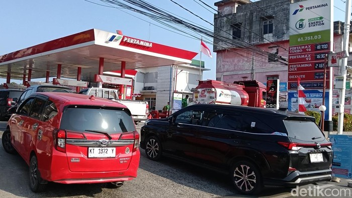 Kondisi di SPBU 61.761.03 Jalan MT Haryono, Balikpapan Kota. (Ary Nindita Intan RS)