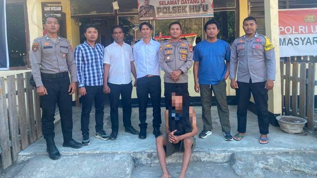 Pelaku pelecehan WNA Italia di Pantai Lakey Dompu, NTB ditangkap Polsek Hu'u.