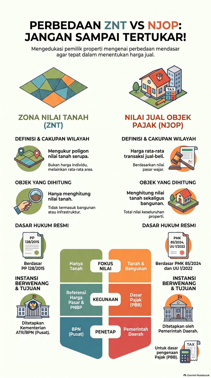 Perbedaan ZNT dan NJOP.