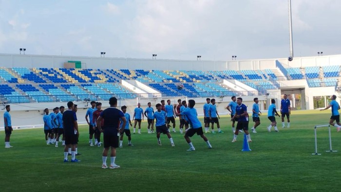 Persela Lamongan saat menjalani sesi latihan