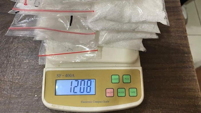 Sabu 1,2 kilogram yang diamankan polisi