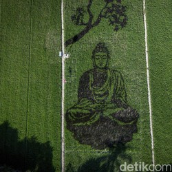 Uniknya Karya Pari Corek Bergambar Sang Buddha