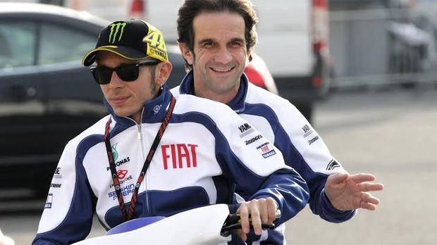 Valentino Rossi bersama Davide Brivio.