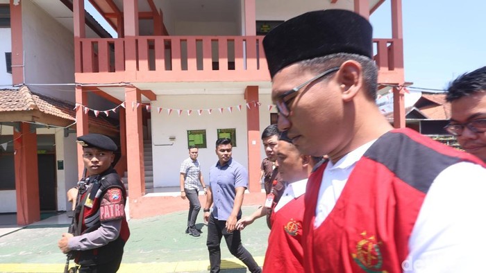 Bripka Agus Sulaiman usai menjalani sidang pembacaan tuntutan