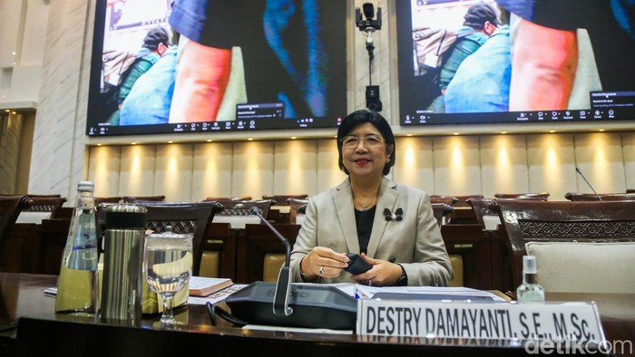 Komisi XI DPR RI menggelar uji kelayakan dan kepatutan (fit and proper test) terhadap Destry Damayanti sebagai calon Gubernur BI di Ruang Rapat Komisi XI DPR, Jakarta, Rabu (26/8/2026). Uji kepatutan yang dimulai pada pukul 11.00 WIB tersebut dipimpi