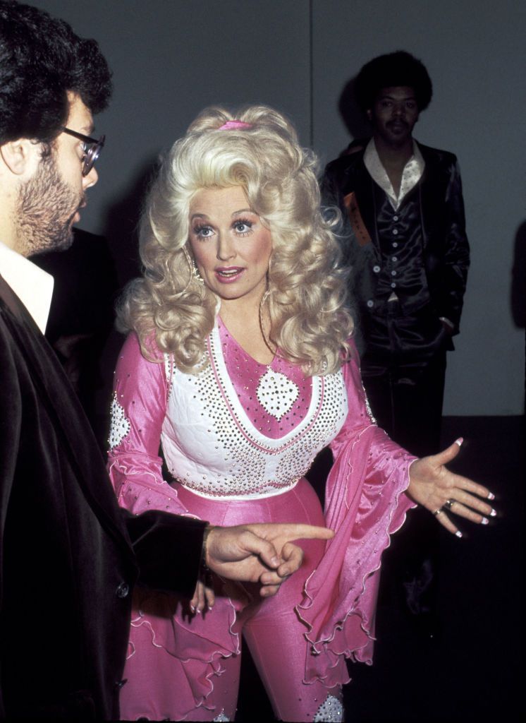 Gaya Ikonis Dolly Parton February 19, 1977 file photo of Dolly Parton at the Grammy Awards held at the Hollywood Paladium in Hollywood, CA. (Photo by Ron Galella/Ron Galella Collection via Getty Images)