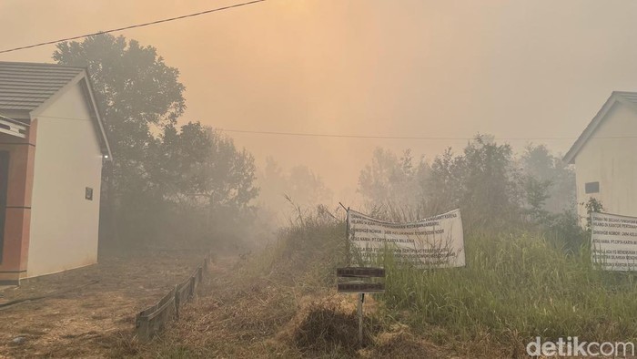 Karhutla dekati perumahan di Banjarbaru.