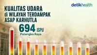 Infografis: Data Kualitas Udara di Wilayah Terdampak Karhutla, Sentuh Level Bahaya!