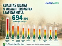 Infografis: Data Kualitas Udara di Wilayah Terdampak Karhutla, Sentuh Level Bahaya!