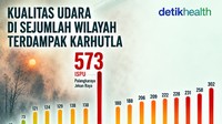 Infografis: Kualitas Udara di Sejumlah Wilayah Terdampak Karhutla