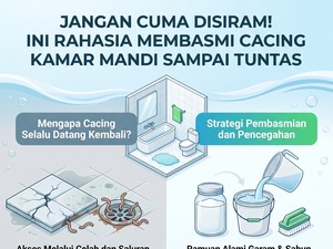 Cacing Suka Muncul di Kamar Mandi? Ini Penyebab dan Cara Atasinya