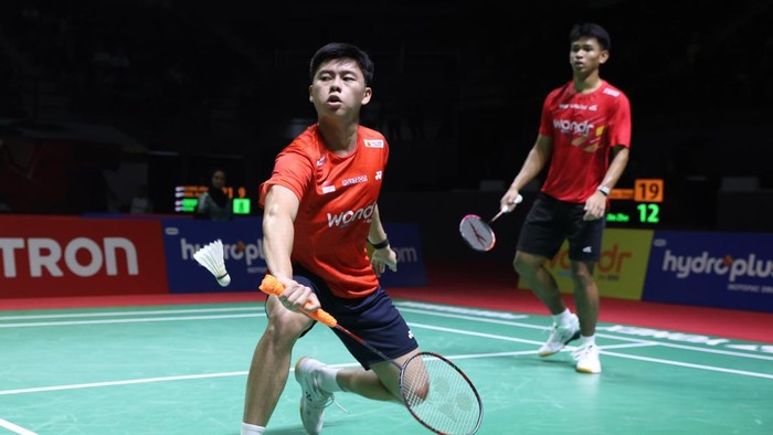 Pebulutangkis ganda putra Indonesia, Taufik/Alexius, menang atas wakil Malaysia di GOR Terpadu Pontianak