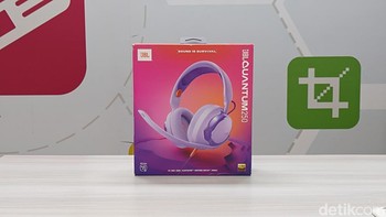 JBL Quantum 250 merupakan model paling terjangkau dibandingkan JBL Quantum 950 dan 650, yang dirilis bersamaan oleh JBL Indonesia pad Juli 2026. Foto: Panji Saputro/detikINET