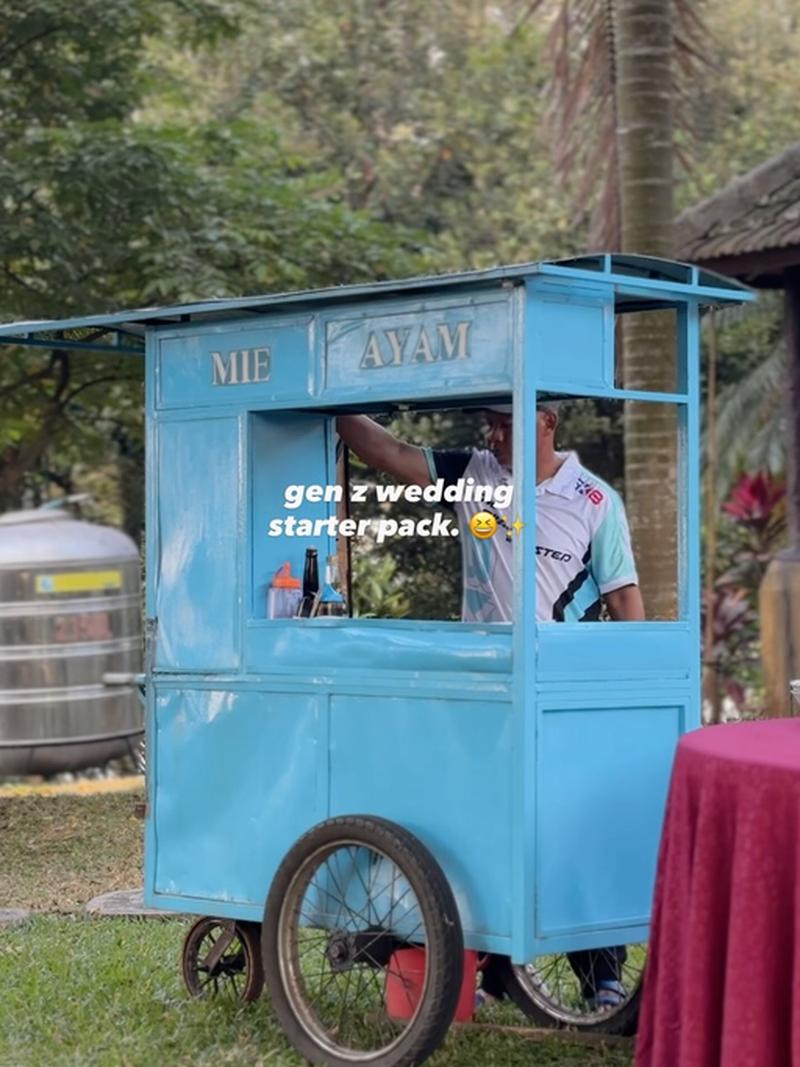 Viral Stater Pack Pernikahan Gen Z : Ada Stan Kopi Hingga Mie Ayam Gerobak