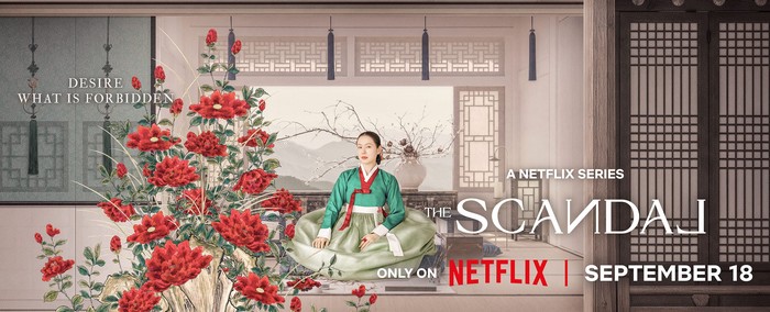 Poster drama Korea Netflix The Scandal, yang dibintangi Son Ye Jin,  Ji Chang Wook, dan Nana.