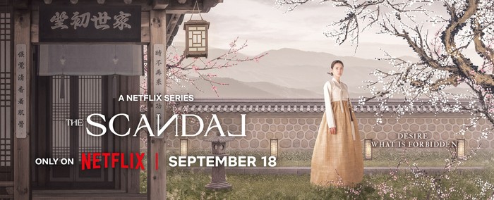Poster drama Korea Netflix The Scandal, yang dibintangi Son Ye Jin,  Ji Chang Wook, dan Nana.