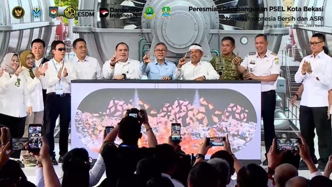Peresmian Pembangunan PSEL Bekasi: Ubah Gunung Sampah Jadi Listrik