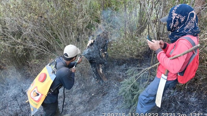Titik kebakaran di kawasan Ranu Kembang